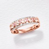 image:imageRossSimons Gemstone and Diamond Ring in 18kt Gold Over SterlingMorganite