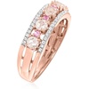 image:imageRossSimons Gemstone and Diamond Ring in 18kt Gold Over SterlingMorganite