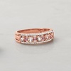 image:imageRossSimons Gemstone and Diamond Ring in 18kt Gold Over SterlingMorganite