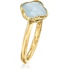 image:imageRossSimons Italian 140 Carat Aquamarine Clover Ring in 14kt Yellow GoldAquamarine