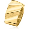 image:imageRossSimons Italian 14kt Yellow GoldPlated Grooved RingNo Gemstone