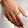image:imageRossSimons Italian 14kt Yellow GoldPlated PopcornChain RingNo Gemstone