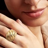 image:imageRossSimons Italian 14kt Yellow GoldPlated Shrimp RingNo Gemstone