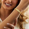 image:imageRossSimons Italian 18kt Gold Over Sterling Textured and Polished Omega Braceletno gemstone