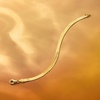 image:imageRossSimons Italian 4mm 18kt Gold Over Sterling Herringbone Braceletno gemstone
