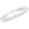 image:imageRossSimons Italian 8mm Sterling Silver Bead Braceletno gemstone