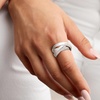 image:imageRossSimons Italian RhodiumPlated Rolling RingNo Gemstone