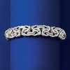 image:imageRossSimons Italian Sterling Silver Large Byzantine Braceletno gemstone