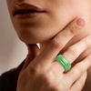 image:imageRossSimons Jade Ring With 14kt Yellow Gold