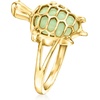 image:imageRossSimons Jade Turtle Ring in 18kt Gold Over SterlingJade