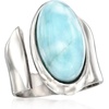 image:imageRossSimons Larimar Wrap Ring in Sterling SilverLarimar