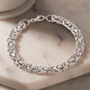 image:imageRossSimons Mens Sterling Silver Byzantine Box Link Bracelet 85 inches
