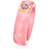 image:imageRossSimons Pink Jade and 20 Carat Amethyst Ring With 14kt Yellow GoldAmethyst