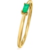 image:imageRossSimons Pure Collection 010 Carat Emerald Ring in 14kt Yellow GoldEmerald