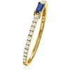 image:imageRossSimons Pure Collection 010 Carat Gemstone and 19 ct tw Diamond Ring in 14kt Yellow GoldSapphire