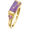 image:imageRossSimons Purple Turquoise and 10 ct tw Amethyst Ring in 18kt Gold Over SterlingAmethyst