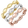 image:imageRossSimons Rhodium and 14kt 2Tone GoldPlated Jewelry Set 3 Stackable RingsNo Gemstone