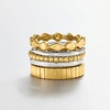 image:imageRossSimons Silver and 14kt GoldPlated Jewelry Set 5 Stackable RingsNo Gemstone