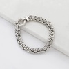 image:imageRossSimons Sterling Silver Medium Byzantine Braceletno gemstone