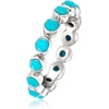 image:imageRossSimons Turquoise Eternity Band in Sterling SilverCreated Turquoise