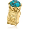 image:imageRossSimons Turquoise Wide Ring in 18kt Gold Over SterlingCreated Turquoise
