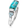 image:imageRossSimons Turquoise and 10 ct tw Sky Blue Topaz Ring in Sterling SilverCreated Turquoise