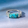 image:imageRossSimons Turquoise and 10 ct tw Sky Blue Topaz Ring in Sterling SilverCreated Turquoise