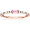 image:imagePure Collection by RossSimons 010 Carat Pink Sapphire and 20 ct tw Diamond Ring in 14kt Rose GoldSapphire