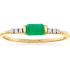 image:imagePure Collection by RossSimons 020 Carat Emerald Ring With Diamonds in 14kt Yellow GoldEmerald