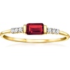 image:imagePure Collection by RossSimons 030 Carat Garnet Ring With Diamonds in 14kt Yellow GoldGarnet