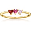 image:imagePure Collection by RossSimons 170 ct tw MultiGemstone Heart Ring in 14kt Yellow GoldAmethyst