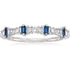 image:imageRossSimons 014 ct tw Diamond and 10 ct tw Sapphire Stackable Ring in 14kt White GoldSapphire