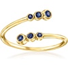 image:imageRossSimons 020 ct tw Sapphire Bypass Ring in 10kt Yellow GoldSapphire