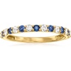 image:imageRossSimons 030 ct tw Sapphire and 24 ct tw Diamond Ring in 14kt Yellow GoldSapphire