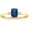 image:imageRossSimons 050 Carat Sapphire Ring With Diamonds in 10kt Yellow GoldSapphire