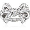 image:imageRossSimons 050 ct tw White Topaz Bow Ring in Sterling SilverTopaz