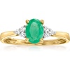 image:imageRossSimons 060 Carat Emerald Ring With Diamonds in 14kt Yellow GoldEmerald