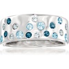 image:imageRossSimons 070 ct tw Tonal Blue Topaz Ring in Sterling SilverTopaz