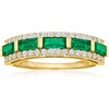 image:imageRossSimons 080 ct tw Emerald and 41 ct tw Diamond Ring in 14kt Yellow GoldEmerald