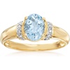 image:imageRossSimons 100 Carat Aquamarine Ring With Diamonds in 14kt Yellow GoldAquamarine