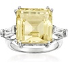 image:imageRossSimons 1000 Carat Lemon Topaz and 60 ct tw White Topaz Ring in Sterling SilverTopaz