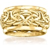 image:imageRossSimons 14kt Yellow GoldPlated Bordered Byzantine RingNo Gemstone