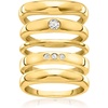 image:imageRossSimons 14kt Yellow GoldPlated Jewelry Set 5 Rings With 22 ct tw CzsCubic Zirconia