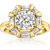 image:imageRossSimons 14kt Yellow GoldPlated Ring With 370 ct tw CzsCubic Zirconia
