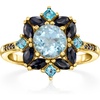 image:imageRossSimons 150 Carat Sky Blue Topaz 68 ct tw Sapphire and 30 ct tw London Blue Topaz Ring in 18kt Gold Over SterlingSapphire