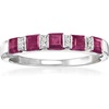image:imageRossSimons 150 ct tw Ruby Ring With Diamonds in Sterling SilverRuby