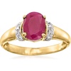 image:imageRossSimons 160 Carat Ruby Ring With Diamonds in 14kt Yellow GoldRuby