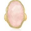 image:imageRossSimons 1700 Carat Rose Quartz Ring in 18kt Gold Over SterlingQuartz