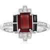 image:imageRossSimons 180 Carat Garnet and 20 ct tw Black Spinel Ring With 10 ct tw White Topaz in Sterling SilverGarnet