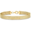 image:imageRossSimons 18kt Gold Over Sterling BismarkLink Braceletno gemstone